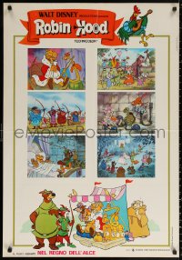 1p732 ROBIN HOOD Italian 1sh 1974 Walt Disney's cartoon version, the way it REALLY happened!