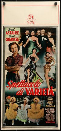 1p740 BAND WAGON Italian locandina 1954 great different images of Fred Astaire & sexy Cyd Charisse!