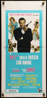 1p770 FROM RUSSIA WITH LOVE Italian locandina R1970s Sean Connery is Ian Fleming's James Bond!