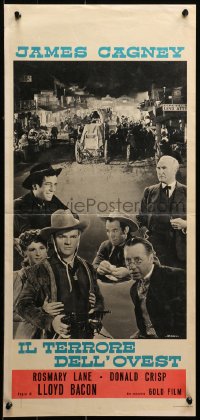 1p793 OKLAHOMA KID Italian locandina R1962 James Cagney, Humphrey Bogart, Rosemary Lane!