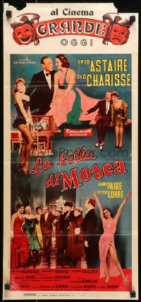1p801 SILK STOCKINGS Italian locandina 1958 different images of Fred Astaire & Cyd Charisse!