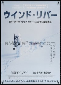 1p890 WIND RIVER Japanese 29x41 2018 Jeremy Renner, Olsen, nothing is harder to track than truth!