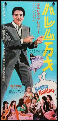 1p989 HARUM SCARUM Japanese 9x20 press sheet 1965 rockin' Elvis Presley, sexy Mary Ann Mobley!