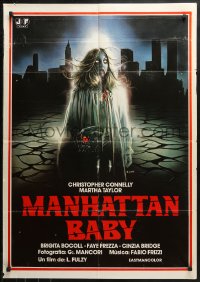 1p249 EYE OF THE EVIL DEAD Spanish 1983 Fulci's Manhattan Baby, art of female ghoul by E. Sciotti!