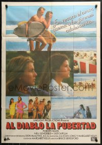 1p270 PUBERTY BLUES Spanish 1983 Bruce Beresford, Nell Schofeld, different and sexy surfer images!