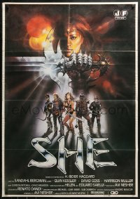 1p274 SHE Spanish 1983 completely different artwork of sexiest Sandahl Bergmann and cast!