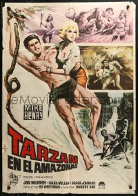 1p276 TARZAN & THE GREAT RIVER Spanish 1967 different art of Henry in the title role by Escobar!