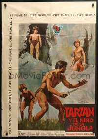 1p277 TARZAN & THE JUNGLE BOY Spanish 1974 could Henry find him in the wild jungle, Ripoll art!