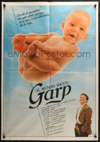 1p281 WORLD ACCORDING TO GARP Spanish 1983 Robin Williams has a funny way of looking at life!
