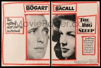 1p172 BIG SLEEP Swedish trade ad 1946 Humphrey Bogart, sexy Lauren Bacall, Howard Hawks, different!