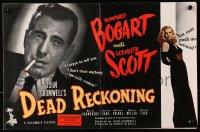 1p180 DEAD RECKONING English trade ad 1947 Humphrey Bogart & super sexy Lizabeth Scott, different!
