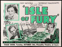 1p182 ISLE OF FURY English trade ad 1936 Humphrey Bogart w/ Margaret Lindsay & Donald Woods!