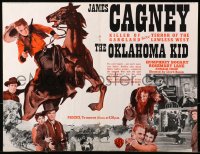 1p183 OKLAHOMA KID English trade ad 1939 James Cagney, Humphrey Bogart, great different images!