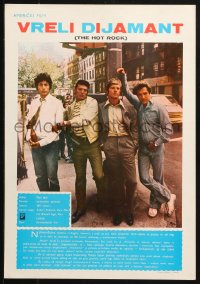 1p520 HOT ROCK Yugoslavian LC 1972 Robert Redford, George Segal, cool cast portrait on the street!