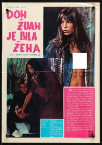 1p478 MS. DON JUAN Yugoslavian 14x20 1973 Don Juan ou Si Don Juan etait une femme, Jane Birkin!