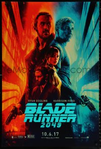 1r500 BLADE RUNNER 2049 teaser DS 1sh 2017 great montage image with Harrison Ford & Ryan Gosling!