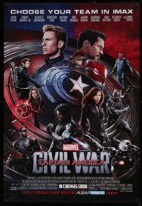 1r512 CAPTAIN AMERICA: CIVIL WAR IMAX recalled advance DS Thai 1sh 2016 Marvel, 'Chris Evens'!