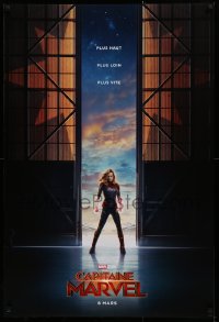 1r516 CAPTAIN MARVEL int'l French language teaser DS 1sh 2019 Brie Larson in the title role!