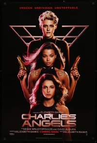 1r524 CHARLIE'S ANGELS teaser DS 1sh 2019 Kristen Stewart over Naomi Scott & Ella Balinska!