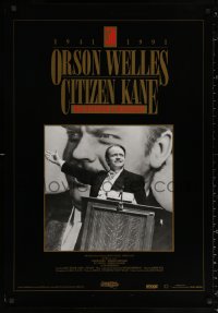 1r181 CITIZEN KANE 27x39 video poster R1991 Orson Welles, includes a Certificate of Authenticity!