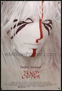 1r527 CLAN OF THE CAVE BEAR 1sh 1986 fantastic close-up image of Daryl Hannah in tribal make up!