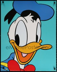 1r251 DONALD DUCK 22x28 commercial poster 1980s smiling super close-up of the Disney character!