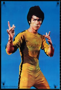 1r258 GAME OF DEATH 20x30 poster 1978 image of Bruce Lee from Golden Movie News magazine!