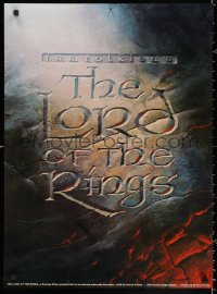 1r268 LORD OF THE RINGS 22x30 commercial poster 1978 JRR Tolkien, art of title carved in stone!