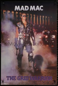 1r269 MAD MAC THE GRID WARRIOR 24x36 commercial poster 1986 The Road Warrior spoof w/McMahon!