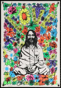 1r271 MAHARISHI MAHESH YOGI 24x35 commercial poster 1960s meditation made famous by Beatles!