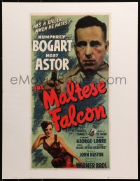 1r272 MALTESE FALCON 19x25 commercial poster 1978 Humphrey Bogart, Astor, directed by John Huston!