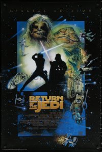 1r293 RETURN OF THE JEDI 27x40 German commercial poster 1997 George Lucas, Kazuhiko Sano!