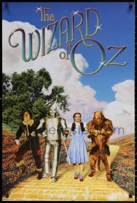 1r312 WIZARD OF OZ 24x36 commercial poster 2000s Judy Garland, cast, yellow brick road!