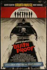 1r553 DEATH PROOF int'l 1sh 2007 Quentin Tarantino's Grindhouse, great car & sexy silhouettes art!