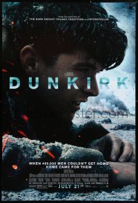 1r569 DUNKIRK advance DS 1sh 2017 Christopher Nolan, Tom Hardy, Murphy, different close-up!