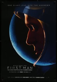 1r592 FIRST MAN teaser DS 1sh 2018 October 12, journey to the moon, Gosling as Armstrong!