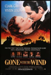 1r618 GONE WITH THE WIND advance 1sh R1998 different image of Clark Gable & Vivien Leigh!