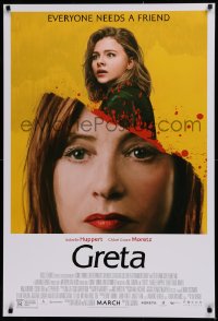 1r624 GRETA advance DS 1sh 2019 Huppert in the title role as Greta Hideg, everyone needs a friend!