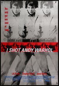 1r652 I SHOT ANDY WARHOL 1sh 1996 cool multiple images of Lili Taylor pointing gun!