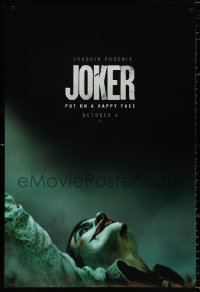1r686 JOKER teaser DS 1sh 2019 Joaquin Phoenix as the DC Comics villain, put on a happy face!