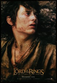 1r717 LORD OF THE RINGS: THE RETURN OF THE KING teaser DS 1sh 2003 Elijah Wood as tortured Frodo!
