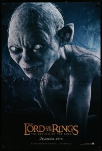 1r716 LORD OF THE RINGS: THE RETURN OF THE KING teaser DS 1sh 2003 CGI Andy Serkis as Gollum!