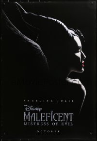 1r729 MALEFICENT: MISTRESS OF EVIL teaser DS 1sh 2019 Angelina Jolie in title role, Fanning!