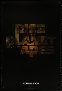 1r830 RISE OF THE PLANET OF THE APES int'l teaser DS 1sh 2011 prequel to the 1968 classic!
