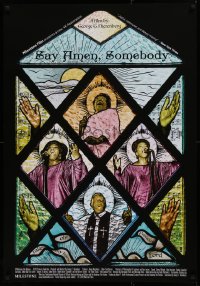 1r840 SAY AMEN, SOMEBODY 1sh R2019 black gospel singing, stained glass art by Lauren Caddick!