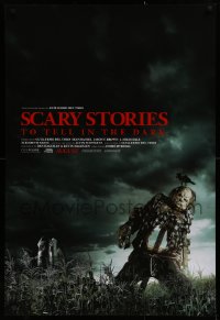 1r841 SCARY STORIES TO TELL IN THE DARK advance DS 1sh 2019 Guillermo Del Toro, creepy scarecrow!