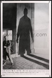 1r847 SHADOWS & FOG int'l 1sh 1992 cool photographic image of Woody Allen by Brian Hamill!