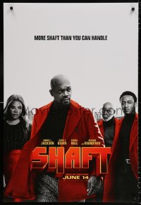 1r848 SHAFT teaser DS 1sh 2019 Samuel L. Jackson in the title role, he's more than you can handle!