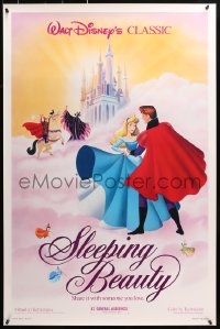 1r860 SLEEPING BEAUTY 1sh R1986 Walt Disney cartoon fairy tale fantasy classic!