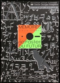 1r081 CENTRE GEORGES POMPIDOU 20x28 French museum/art exhibition 1988 Memoires, different art!